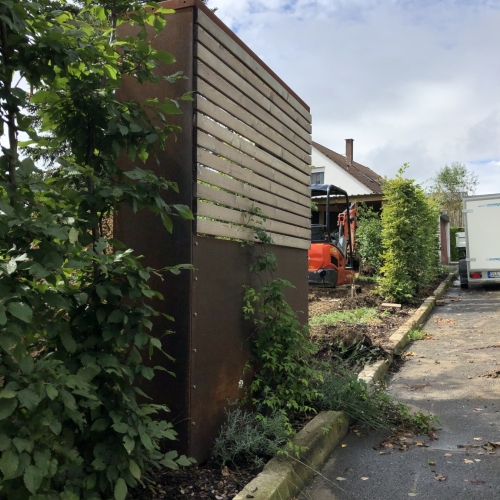 Sichtschutz /Trennwand RAWU Corten